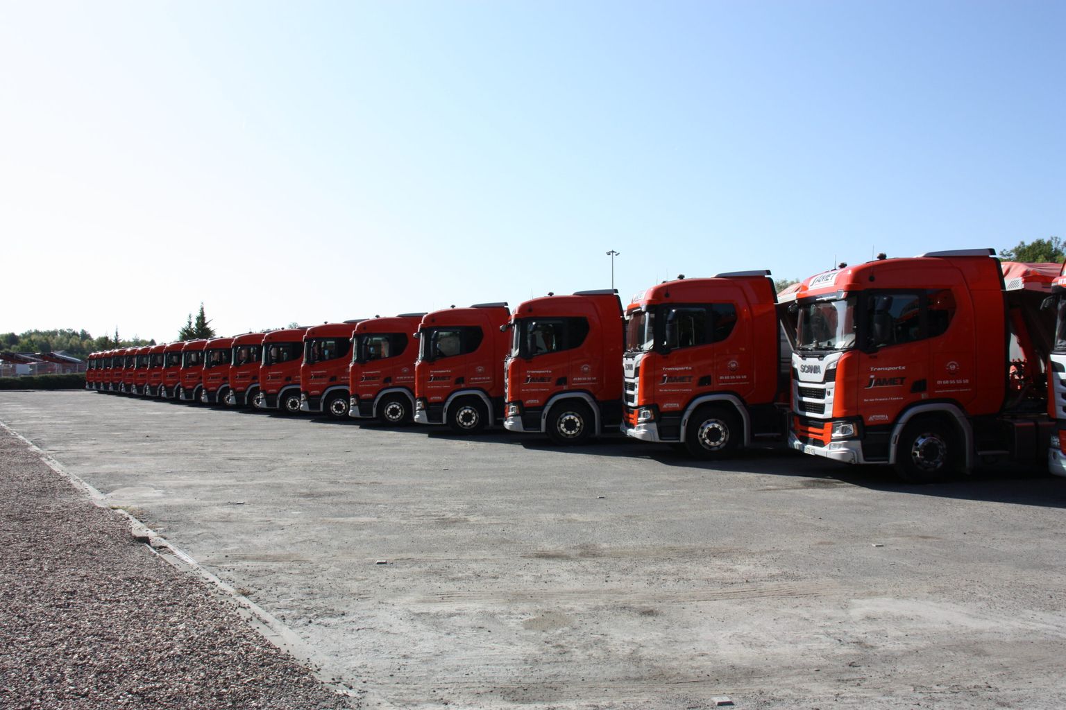 Flotte de camions transports jamet